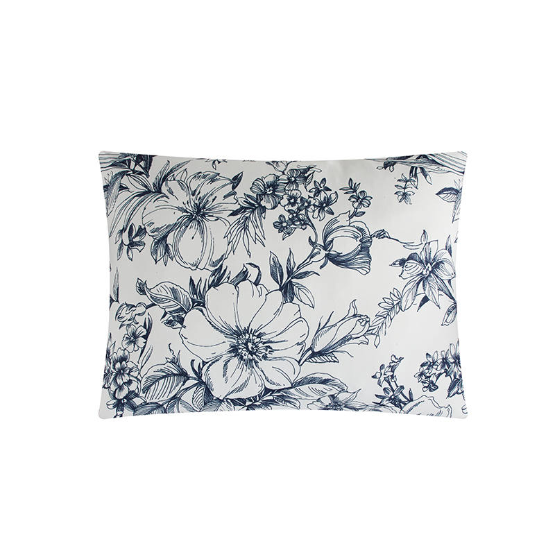 A00001 6 PCS Conjunto de edredom com estampa de flores em flor